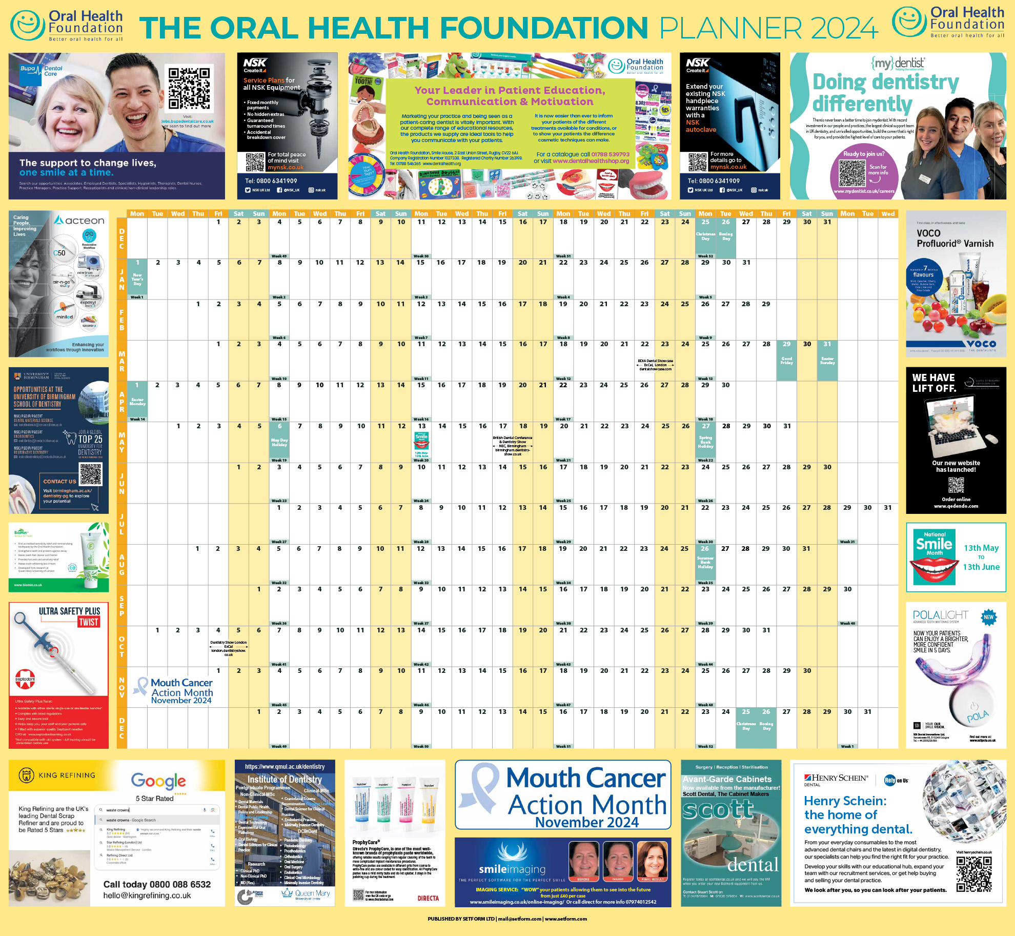 ORAL HEALTH FOUNDATION PLANNER