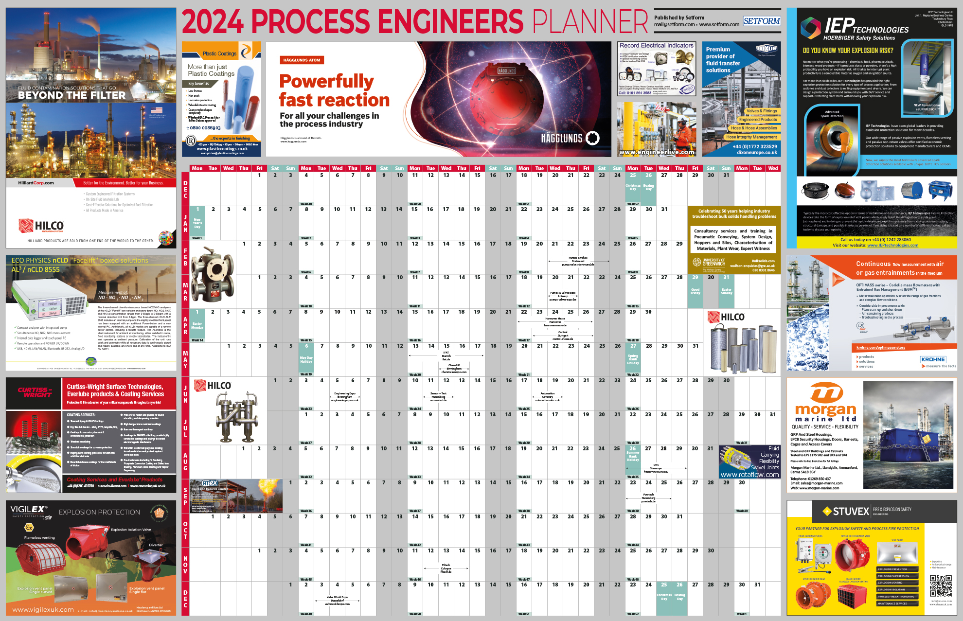 PROCESS ENGINEERS YEAR PLANNER​